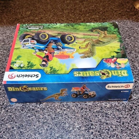 New Schleich Quad Escape From Velociraptor Dinosaurs Playset 41466 - Picture 5 of 12